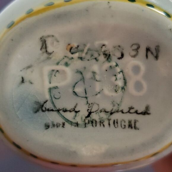 Small Vintage Decorative Porcelain Pitcher - Picture 5 of 6